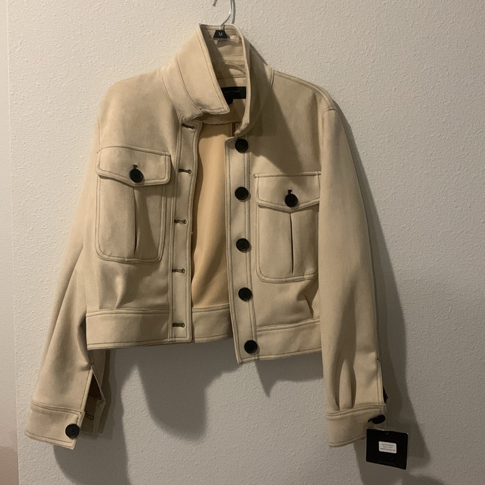 TT: Marc Jacobs New York Women's Cream/ Tan Jacket - Picture 3 of 13